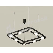 Светильник Ambrella light XB9182200/8 SBK/CL черный песок/прозрачный GX53 (C9182, N8480)