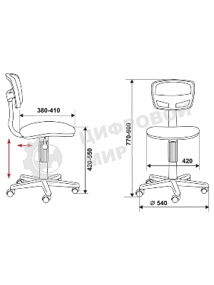 Кресло Бюрократ CH-299NX/15-21 черный, сетка, 120 кг, механизм качания