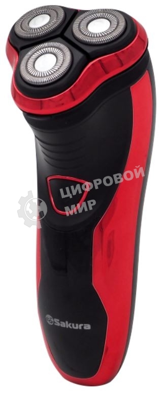 Электробритва Sakura SA-5409R 3гол триммер влаж.бритье