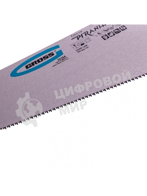Ножовка Gross 24104 по дереву piranha 500мм 11-12 tpi зуб - 3d каленый зуб двухкомпонентная рукоять