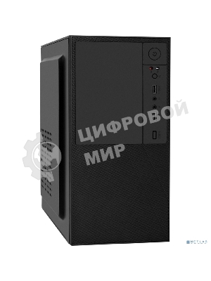 Компьютерный корпус Minitower ExeGate BAA-308 (mATX, без БП, 2*USB, HD Audio, черный)