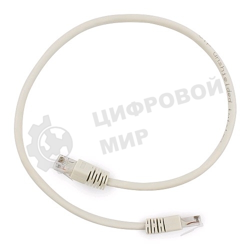 Патч-корд UTP Cablexpert cat.6, 0.5м, литой, многожильный, серый