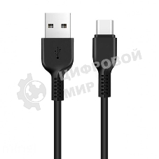 Кабель USB 2.0 HOCO X13, AM/Type-C M, черный, 1м