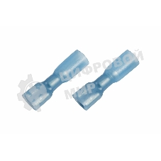 Клемма плоская Rexant полностью изолированная термоусаживаемая гнездо 6.6 мм 1.5-2.5 мм² (РПи-м-т 2.5-(6.3) синий