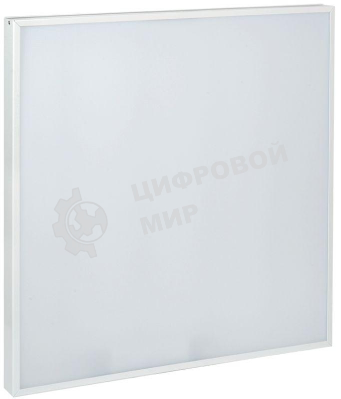 Светильник светодиодный Iek LDVO0-6576-50-6500-K01 ДВО 6576 595х595х25мм 50Вт 6500К опал аналог люм.свет. 4х18 накладных или в потолок Армстронг