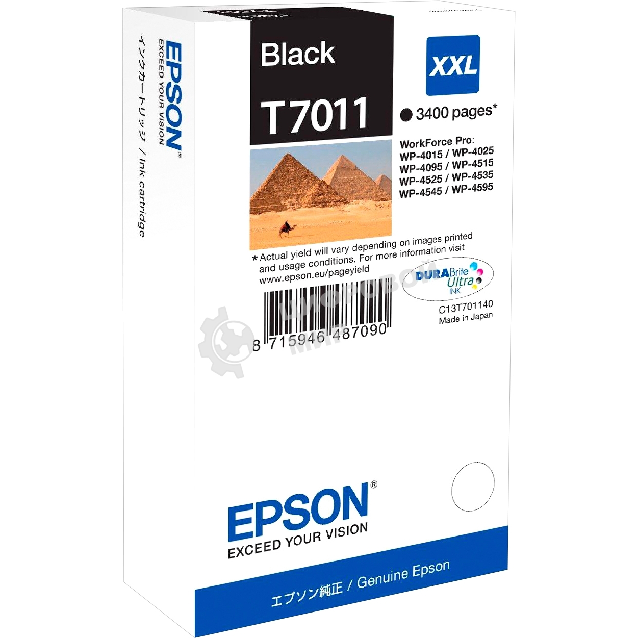 Картридж струйный Epson C13T70114010 WP 4000/4500 Series Ink XXL Cartridge Black 3.4k