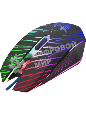 Мышь проводная Defender Dark Agent GM-590L черный, 12800 dpi, USB, кнопки - 6