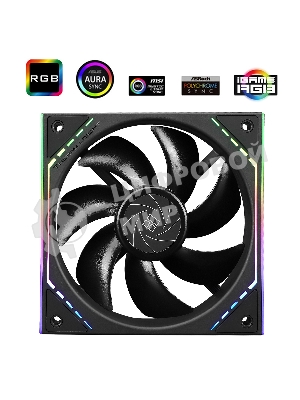 Вентилятор Thermalright TL-M12 ARGB черный 4-pin 23.2dB 175gr Ret