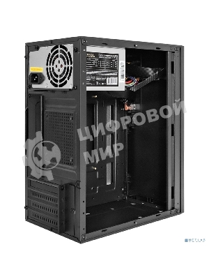 Компьютерный корпус Minitower ExeGate BAA-308 (mATX, без БП, 2*USB, HD Audio, черный)