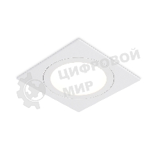 Светильник встраиваемый TN6607 WH белый IP44 GX53 max 15W 110*110*23