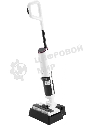 Пылесос моющий Vitek VT-FW11PRO белый/черный, питание от аккумулятора, 120 Вт, уборка сухая/влажная, пылесборник 0.68 л