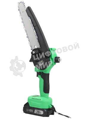 Пила цепная аккумуляторная бесщеточная Zitrek GreenSaw 20V [082-1858] 20В, 4,0А·ч Li-ion аккум. 1шт, ЗУ
