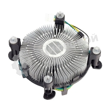 Кулер для процессора ACD серебристый, 90 мм, алюминий, 2500 об/мин, 26.8 дБ, 4 pin, 65 Вт, 44 мм