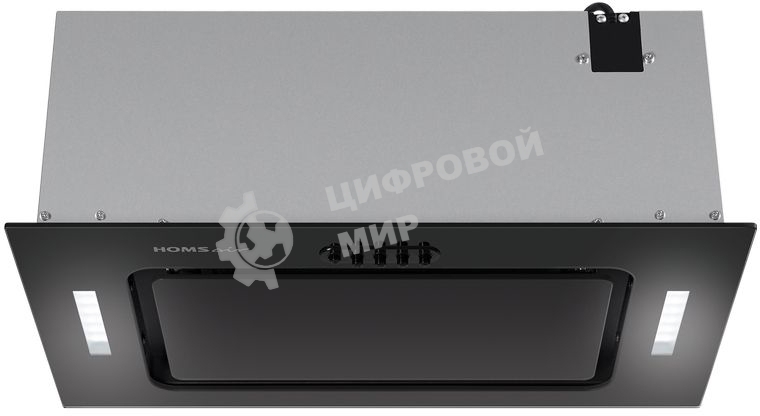 Вытяжка встраиваемая HOMSair Crocus Push 52 черный, 51.8 см, 850 куб. м/ч, 53 дБ