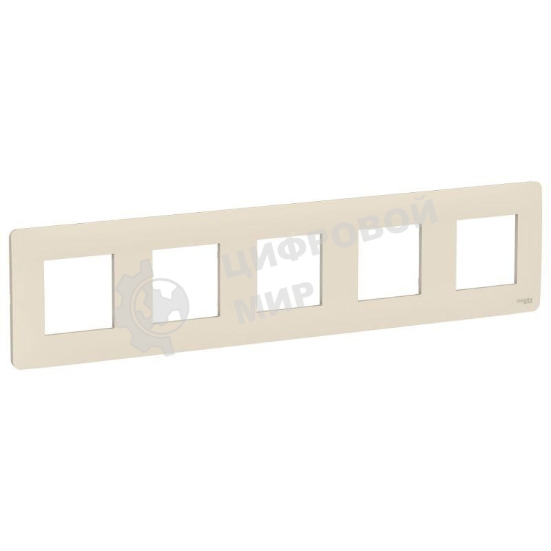 Рамка 5-м UNICA STUDIO беж. SchE NU201044