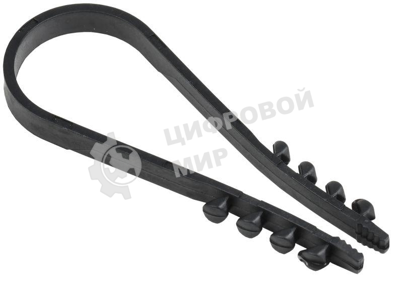 Дюбель хомут IEK UHH36-19-25-100 19-25 мм нейлон черный (100 шт) IEK