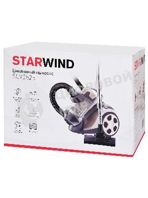 Пылесос Starwind SCV5625 золотистый, 350/2000 Вт, уборка сухая, пылесборник контейнер 2.5 л