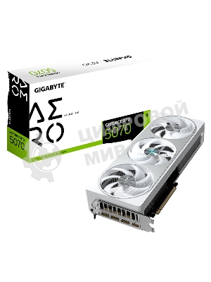 Видеокарта Gigabyte PCI-E GV-N5070AERO OC-12GD 1.0 NVIDIA GeForce RTX 5070 12Gb 192bit GDDR7 2805/28000 HDMIx1 DPx3 HDCP Ret