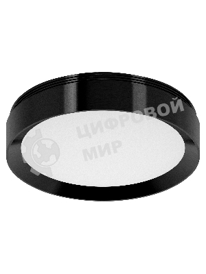 Насадка для корпуса светильника N8113 PBK черный полированный D85*H18,5mm Out15mm GX53