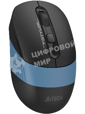 Мышь беспроводная A4Tech Fstyler FB10CS черный/синий, 2000 dpi, радиоканал, Bluetooth, USB, кнопки - 4