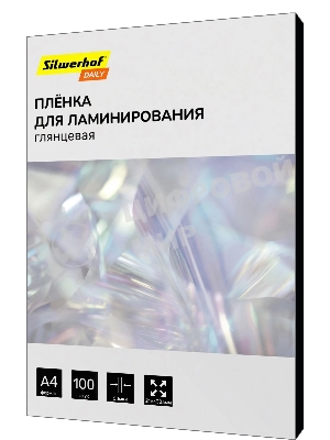 Пленка для ламинирования Silwerhof Daily 60мкм A4 (100шт) глянцевая 216x303мм