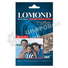 Фотобумага Lomond 1103302 10x15/260г/м2/20л./белый полуглянцевое для струйной печати