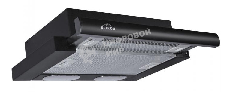 Вытяжка встраиваемая Elikor Интегра 50П-400-В2Л черный, 50 см, 400 куб. м/ч, 57 дБ