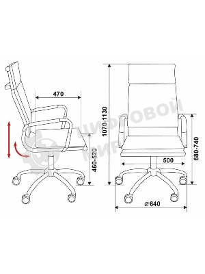 Кресло Бюрократ CH-993/brown коричневый, экокожа