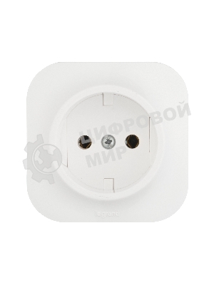 Розетка Legrand 782210 без заземления без шторок (Белая)