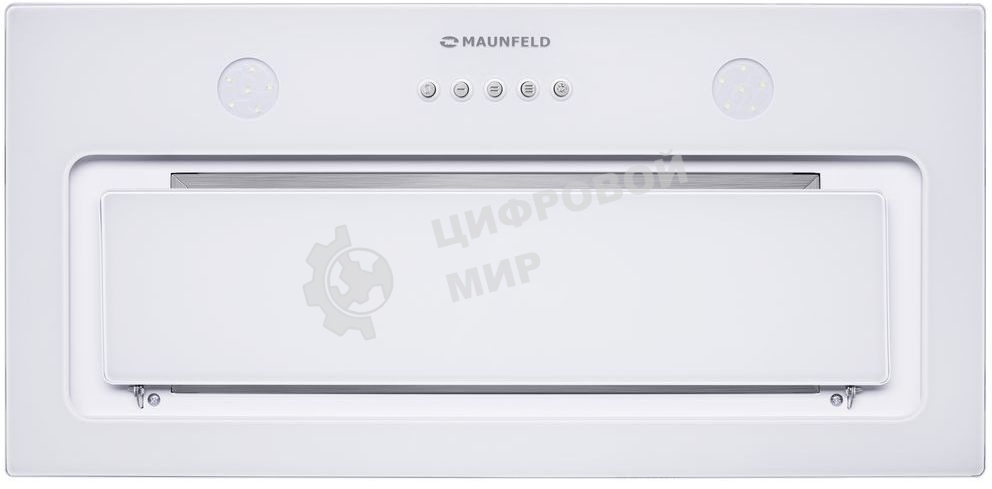 Вытяжка встраиваемая Maunfeld TRAPEZE 601GG белый, 60 см, 1150 куб. м/ч, 54 дБ