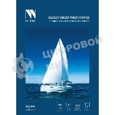 Глянцевая фотобумага NVPrint для струйной печати 230 г/м A4 50 листов