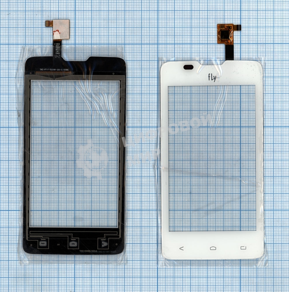 Сенсорное стекло (тачскрин) для Fly IQ449 Pronto, белое