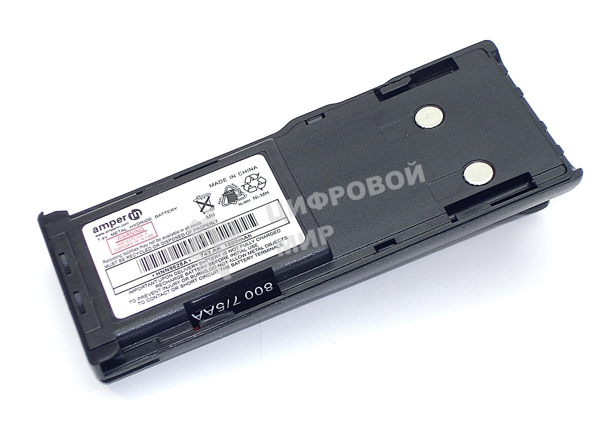 Аккумулятор Amperin для Motorola CT150, CT250, CT450, GP88, GP308, P040, P060, Ni-MH, 1800 mAh, 7.4V