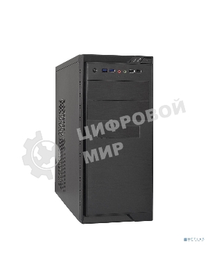 Компьютерный корпус Minitower ExeGate MA-372UX Black, mATX без БП 2*USB+2*USB3.0, Audio