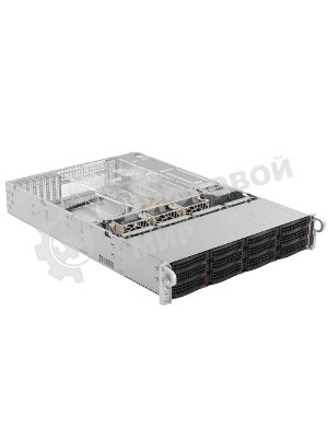 Корпус Supermicro CSE-826BAC4-R920LPB, 2U, 8 x SAS3 & 4 x hybrid NVMe 3.5 bays