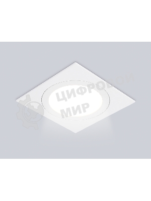 Светильник встраиваемый TN6607 WH белый IP44 GX53 max 15W 110*110*23