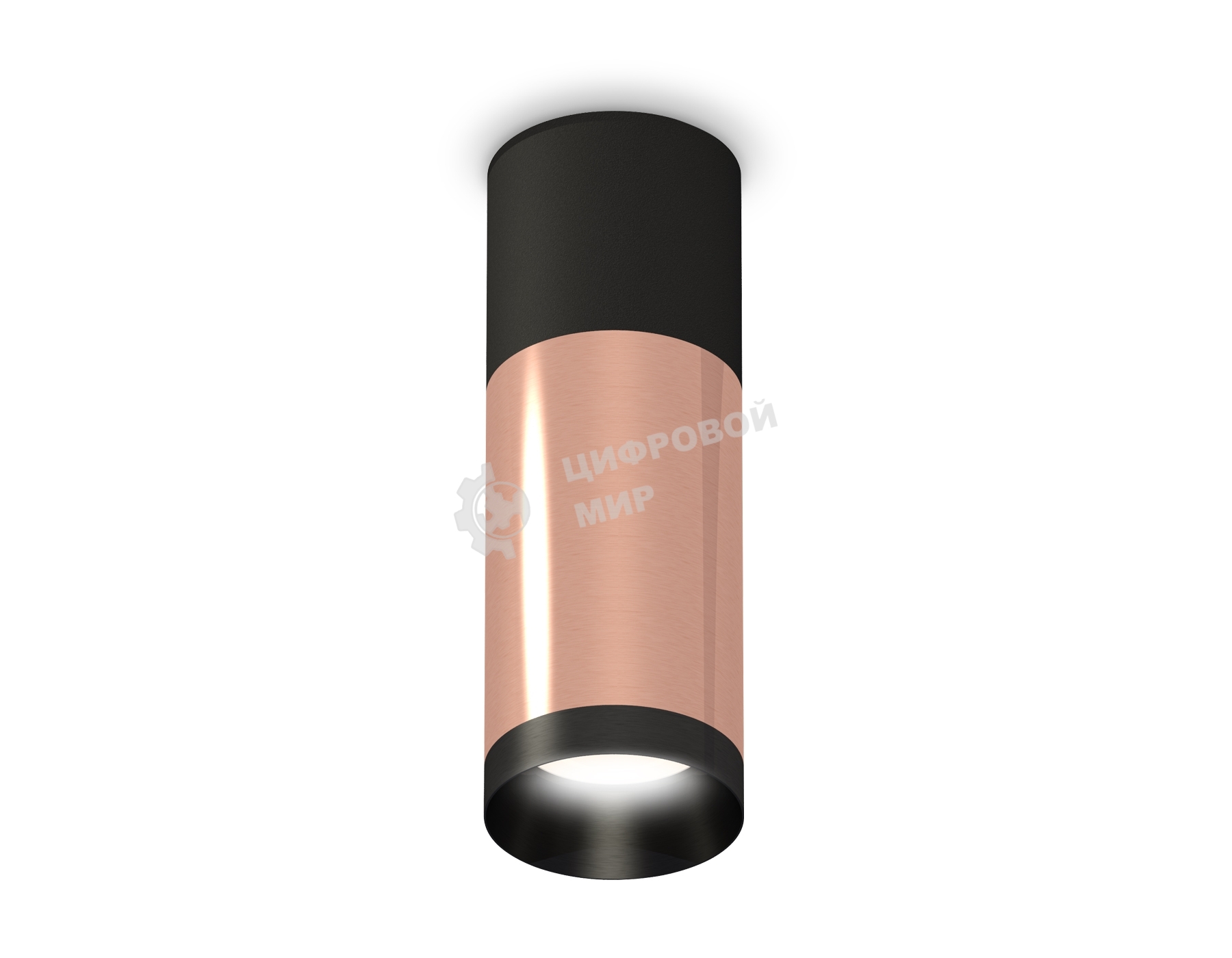 Светильник Ambrella Light XS6326040 PPG/SBK/PBK золото розовое полированное/черный песок/черный полированный MR16 GU5.3