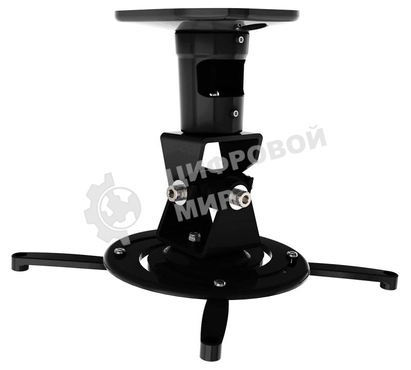 Кронштейн для проектора Cactus CS-VM-PR01-BK черный макс.10кг настенный и потолочный поворот и наклон
