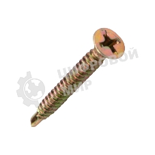 Саморез оконный Kranz сверло, 3.9х35, желтый цинк, короб (500 шт./уп.)