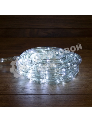 Дюралайт Neon-night LED, фиксинг (2W), 24 LED/м, белый, 25 м