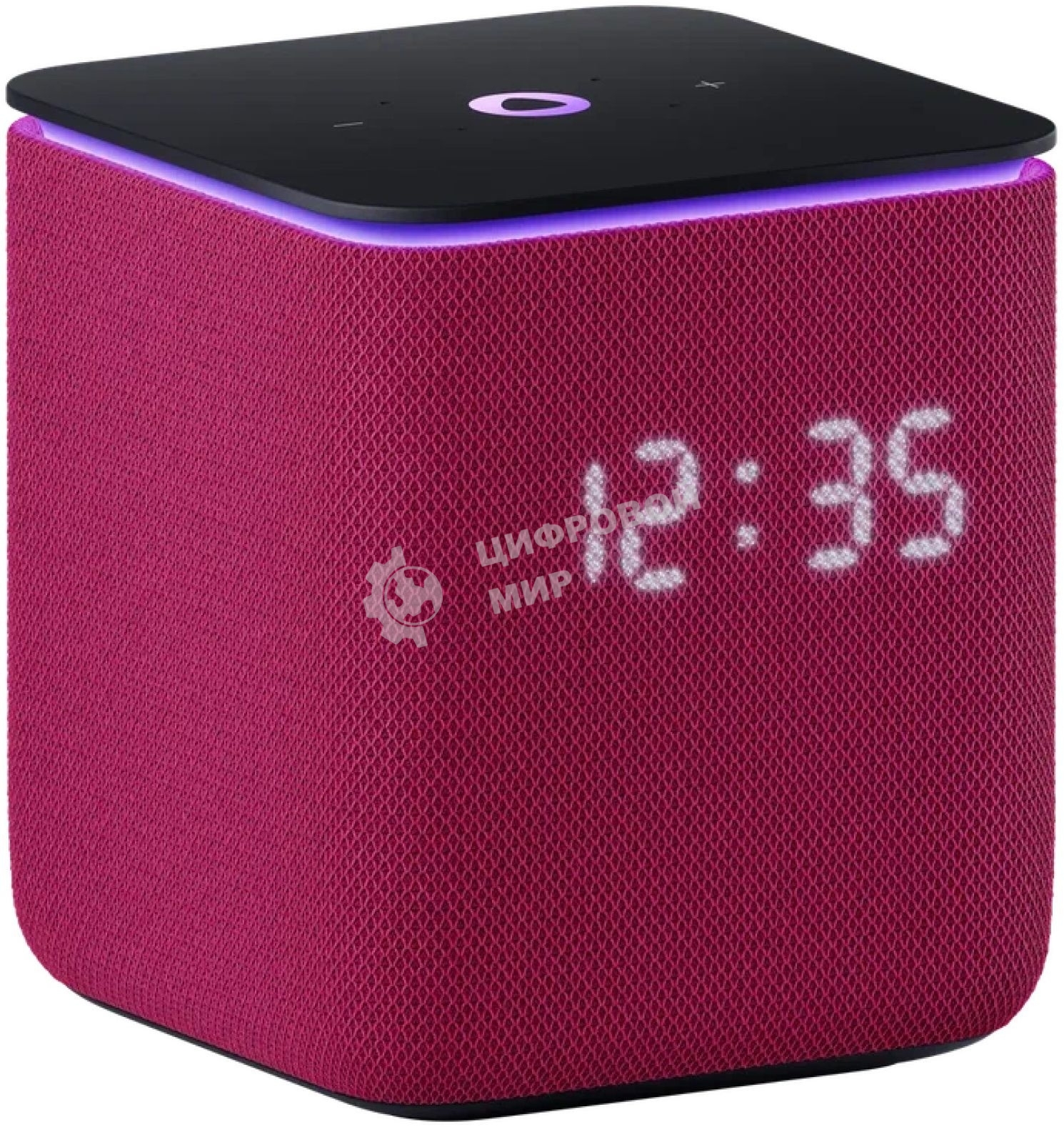 Умная колонка Яндекс Станция Миди, ZigBee, 24Вт, с голосовым ассистентом Алиса на YaGPT, малиновый
