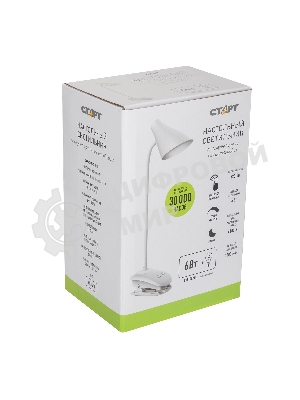 Светильник настольный СТАРТ CT93, 6Вт, 520Лм, 4100K, 1.2м, белый