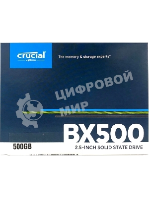 Накопитель SSD Crucial BX500, 500Gb, 2.5