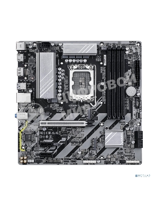 Материнская плата Gigabyte B860M D3HP, LGA 1851, Intel B860, 4xDDR5, 4xSATA, 2xM.2, 1xPCIe 5.0 x16, 2xPCIe x1, 1xHDMI, 1xDP, 1x 1Gb LAN, 3xUSB-A 3.2 Gen 1, 3xUSB-A 2.0, 1xUSB-C 3.2 Gen 1, 3x3.5 мм, 7.1, mATX