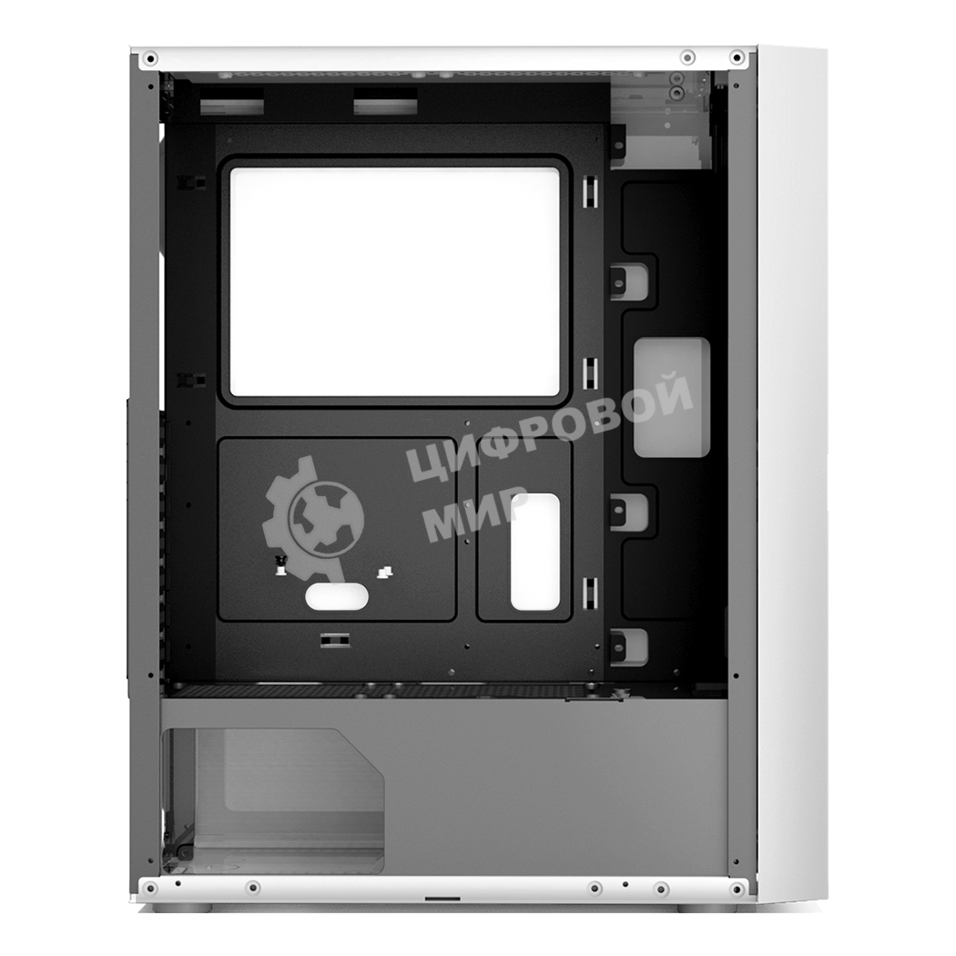 Компьютерный корпус без блока питания PCCOOLER MA100 MESH WH, Mesh Mid Tower, White, TG, 0.4 SPCC, 3x120мм ARGb ATX, mATX, mITX 160/310/180мм 2x2.5