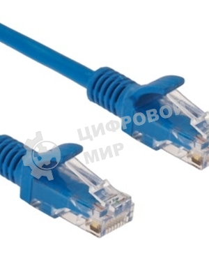 Патч-корд CCA light UTP Гарнизон PC-UTP-5e-5-B cat.5e, 5м, литой, многожильный синий
