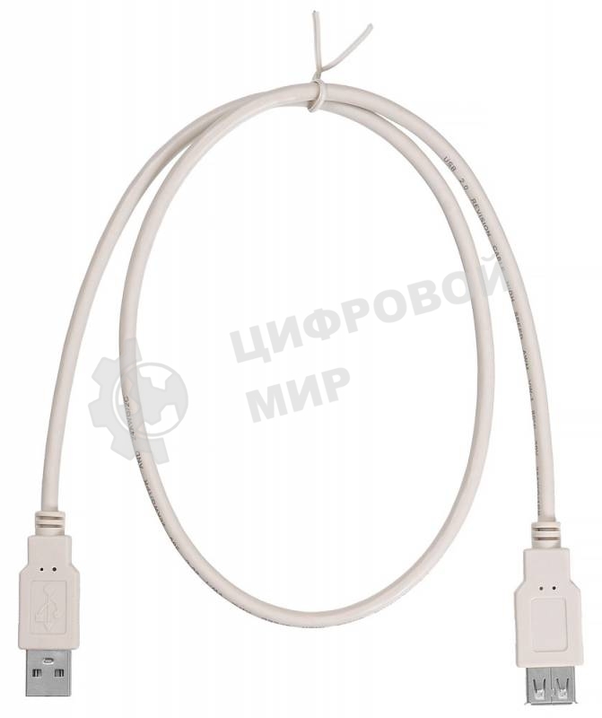Кабель-удлинитель USB2.0 Buro USB A (m)/USB A (f) 0.75м