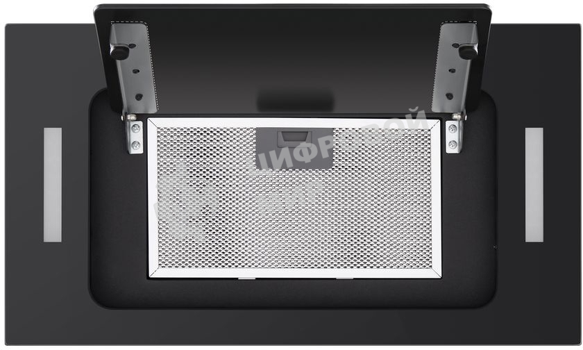 Вытяжка встраиваемая HOMSair Crocus Push 52 черный, 51.8 см, 850 куб. м/ч, 53 дБ