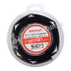 Трубка термоусаживаемая Rexant 6,0/3,0 мм черная, ролик 2,44 м