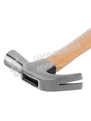 Молоток-гвоздодер Sparta 450 г боек 27 мм деревянная рукоятка